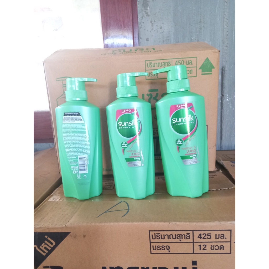 Dầu gội đầu sunsilk xanh 450ml Thái lan