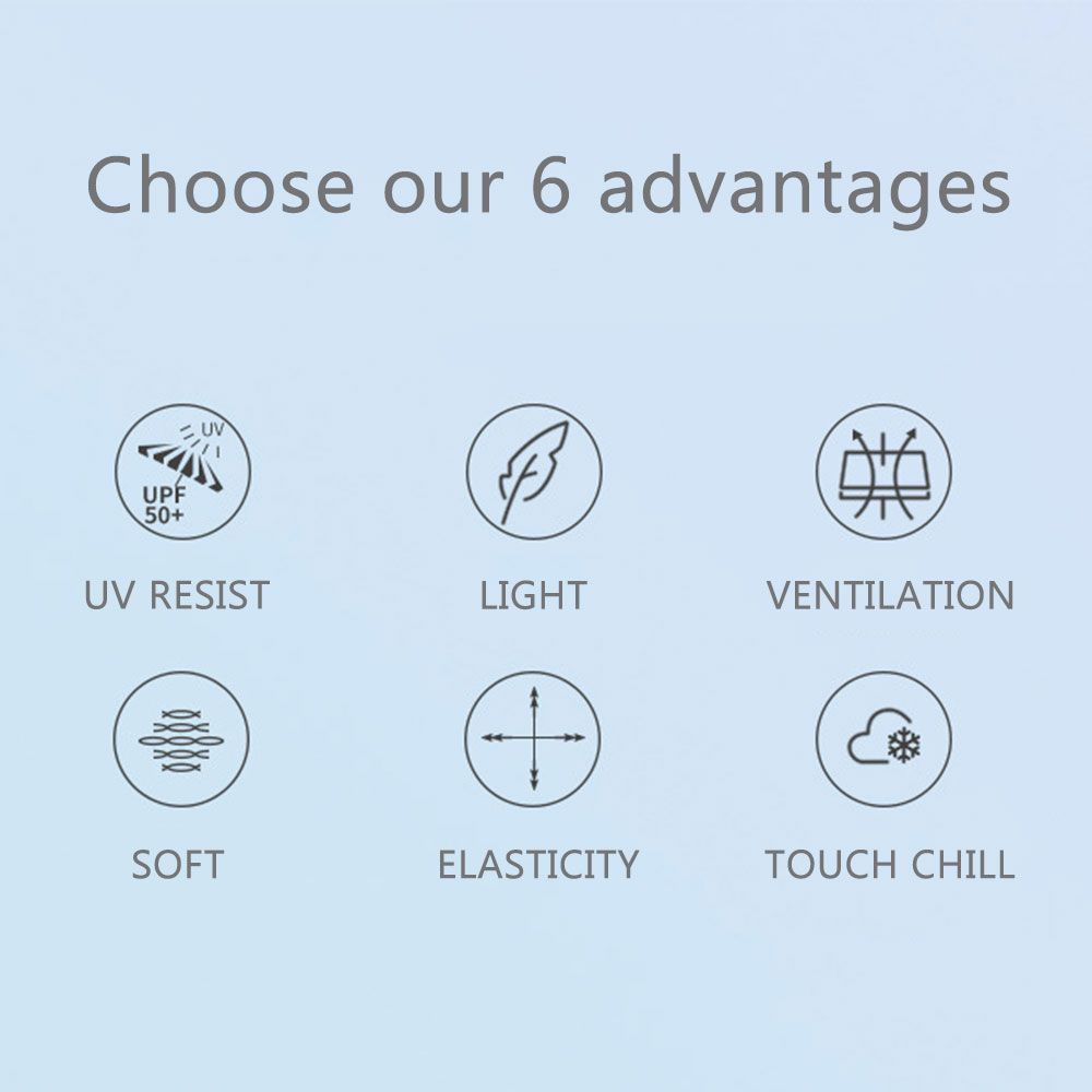 MUVAKO Găng Cánh Tay Chống Nắng UV Bằng Vải Mát Nhiều Màu Sắc Khi Chạy Bộ/Chạy Xe Mùa Hè