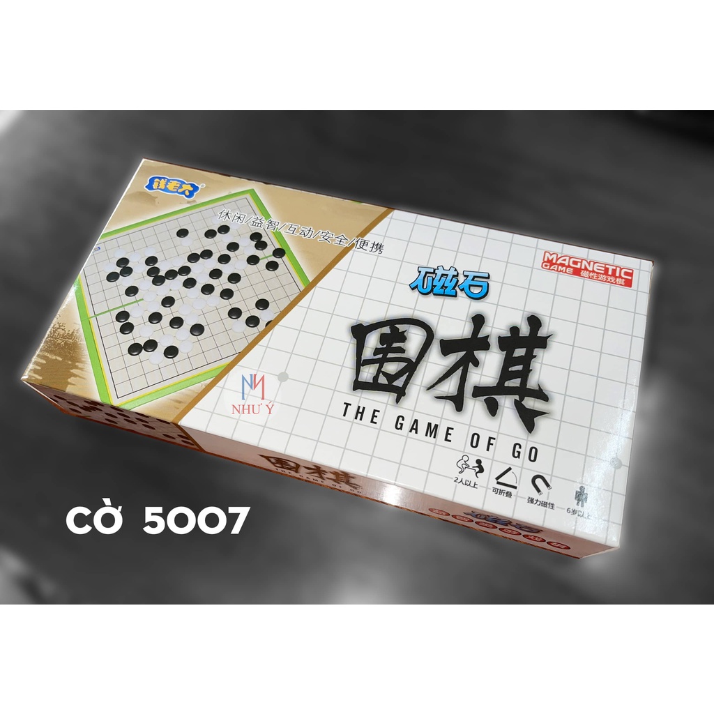 CỜ VÂY - No.5007 Bàn Nhựa có hít nam châm  tặng cờ thú mini