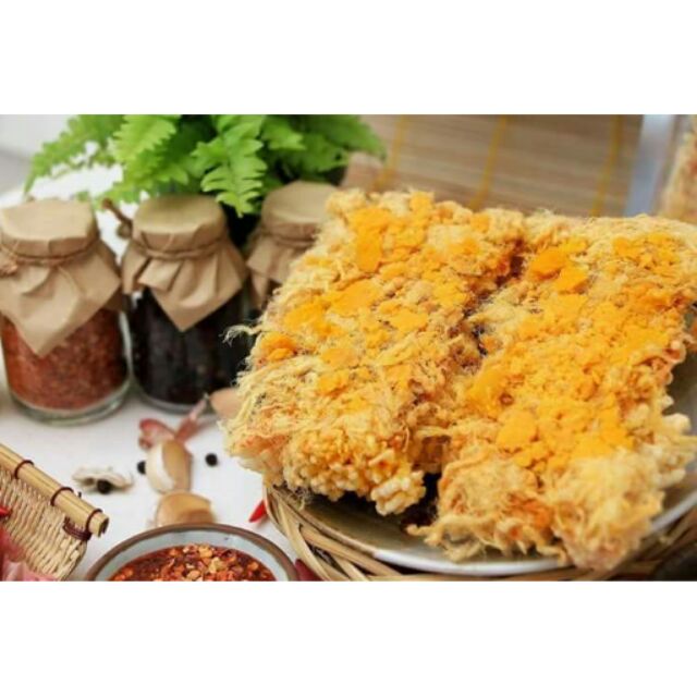 Cơm cháy chà bông trứng muối Rộp Rộp