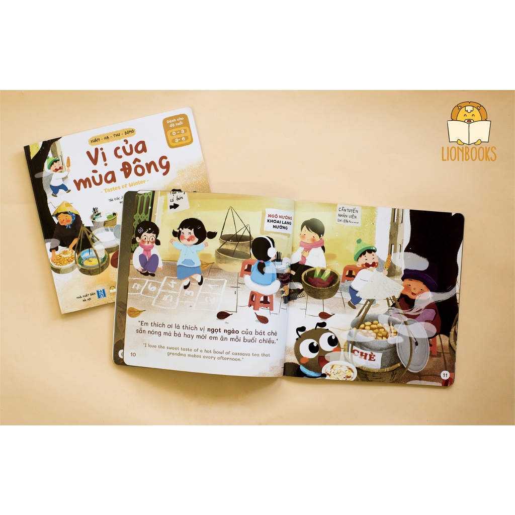 Sách Song ngữ Xuân Hạ Thu Đông Dành cho bé 0 đến 6 tuổi