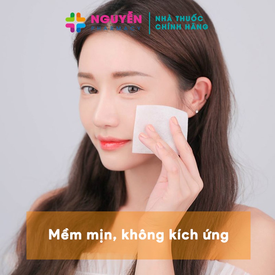 Bông tẩy trang Softip 50g nhập khẩu Thái Lan - 100% cotton, thấm toner, mềm mịn không kích ứng