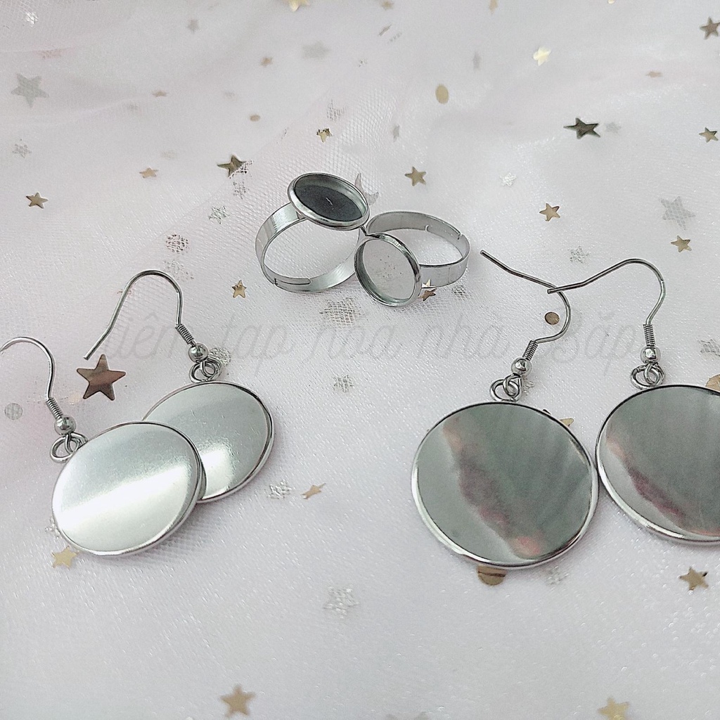 Phôi Khuyên Tai, Nhẫn Chất Liệu Hợp Kim Cao Cấp