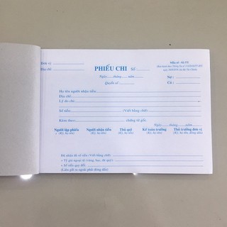 Phiếu chi 3 liên - Combo 10 cuốn - 13 x 19cm