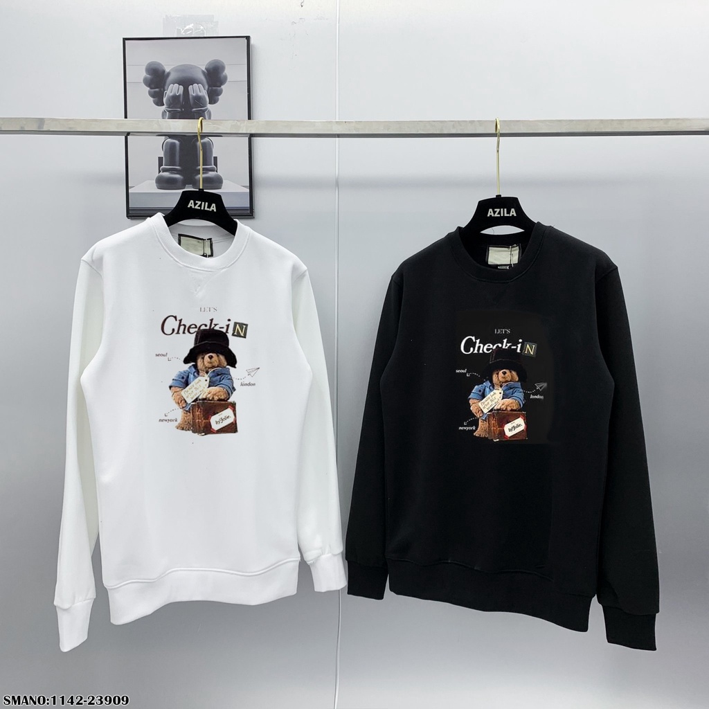 Áo sweater unisex, áo thu đông nam nữ chất liệu poly dày dặn form dáng chuẩn in chữ kiểu dáng trẻ trung TD99