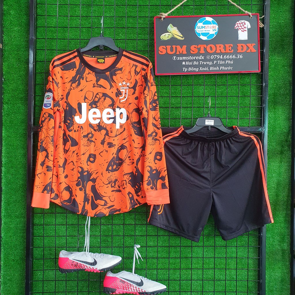 Quần Áo Đá Bóng Dài Tay JVT 3rd 2020- Áo Bóng Đá Thun Lạnh Mẫu Mới Đẹp