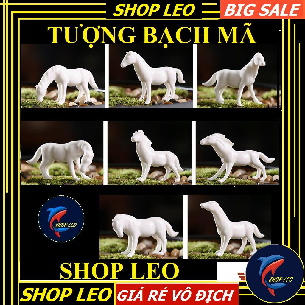 Tượng gốm Bạch Mã - Tượng phong thủy - Trang trí bể cá - Hồ thủy sinh - Tiểu cảnh - bán cạn - Trà đạo - Ấm tử Sa