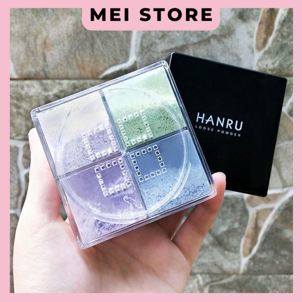 Phấn Phủ HANRU 4 Màu Kiềm Dầu Kháng Nước Lâu Trôi
