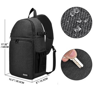 Balo máy ảnh half đeo chéo Caden D15