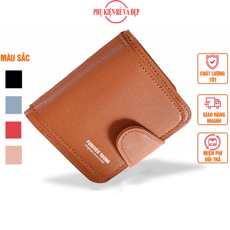[3 MÀU] Ví Nữ Cầm Tay FOREVER YOUNG Kiểu Dáng Hàn Quốc Mini Nhỏ Gọn, Tiện Dụng