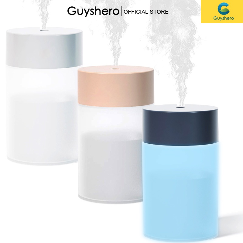 Guyshero Thiết Bị Khuếch Tán Tinh Dầu Thơm Duy Trì Độ Ẩm Không Khí Bằng Sóng Siêu Âm