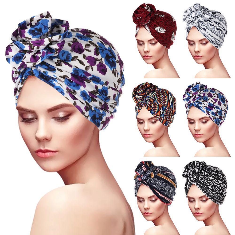 Mũ Turban Trùm Đầu Co Giãn Phong Cách Hồi Giáo Cho Nữ