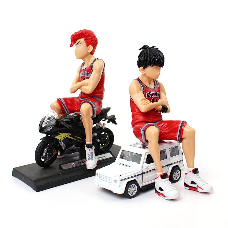 Mô Hình Cầu Thủ Bóng Rổ Hanamichi Sakuragi Kaede Rukawa Anime Slam Dunk 15Cm