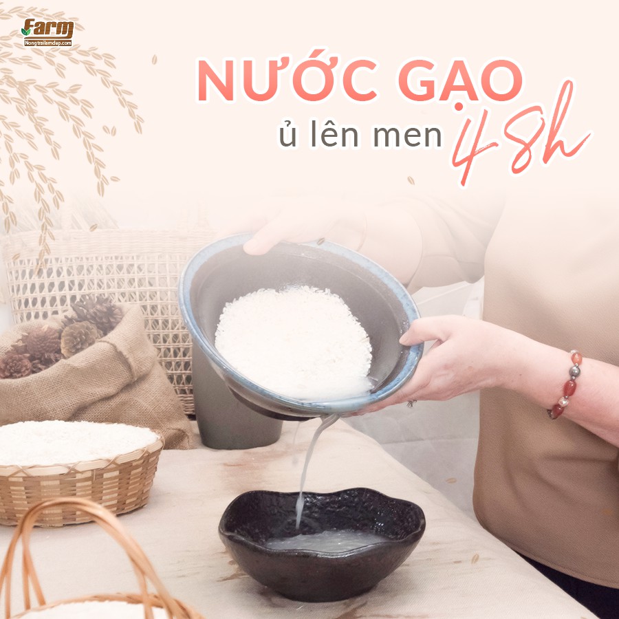 Toner Nước Vo Gạo Farm Rice Extract + Tặng Bông Tẩy Trang Minho Hàn Quốc | BigBuy360 - bigbuy360.vn