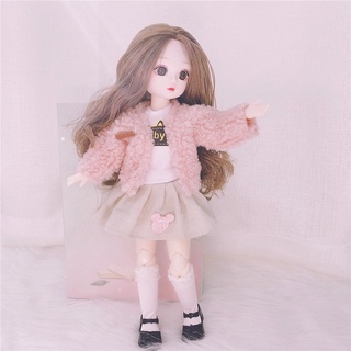 Búp bê Barbie mắt to 3D 30cm