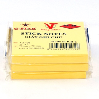 Giấy note ghi chú nhiều size Gstar