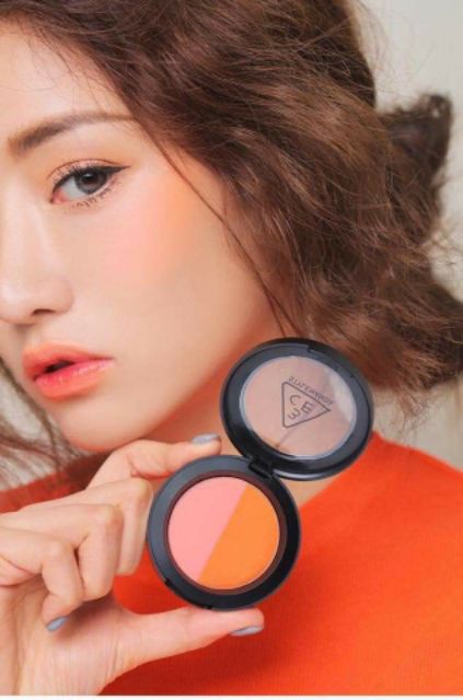 Phấn má 3CE Duo Color Face Blush_ Phấn má 2 màu 3ce