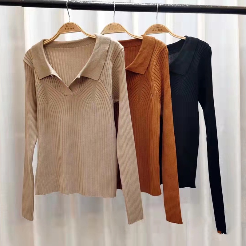 Áo Dệt Kim 171985Áo Cổ Chữ V Thời Trang Thu Đông Thanh Lịch | BigBuy360 - bigbuy360.vn
