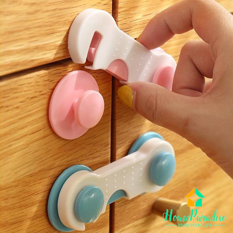 Khóa Cửa Tủ/Ngăn Kéo/Tủ Lạnh Bảo Vệ An Toàn Chống Kẹt Tay Cho Bé