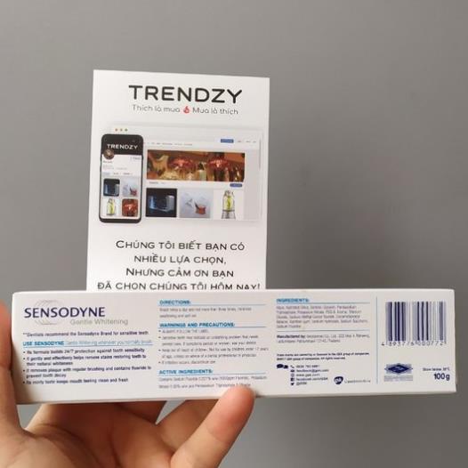 Kem đánh răng Sensodyne Gentle Whitening 100G - Made in Thailan