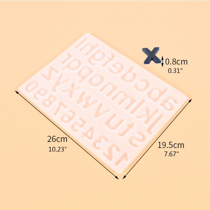 Khuôn Nhựa Silicone Hình Chữ Cái Và Số