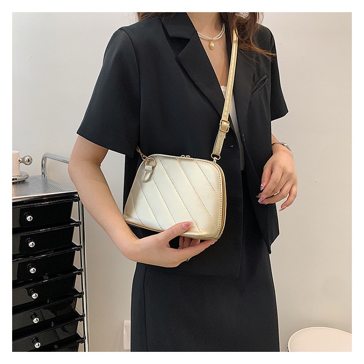 Túi Đeo JASMIN NOIR Chéo Họa Tiết Kẻ Sọc Đơn Giản Thời Trang Cho Nữ