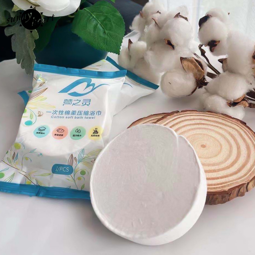 Khăn Nén Chất Liệu Cotton Màu Sắc Trắng Thân Thiện Với Môi Trường