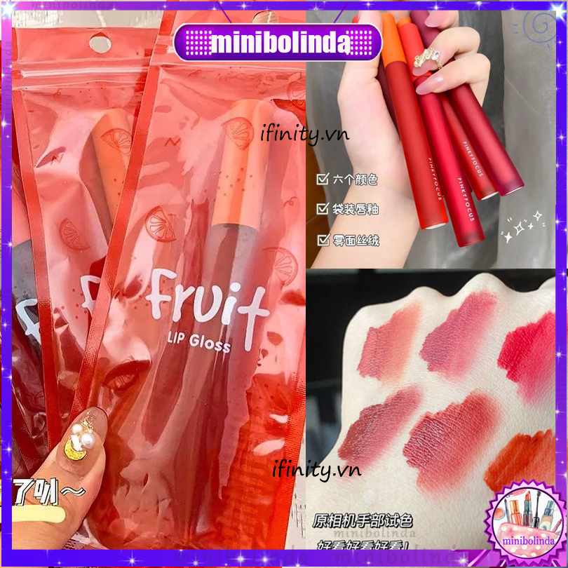 🍉Son lì Fruit mềm mịn như nhung chống thấm nước chống khô môi lâu trôi