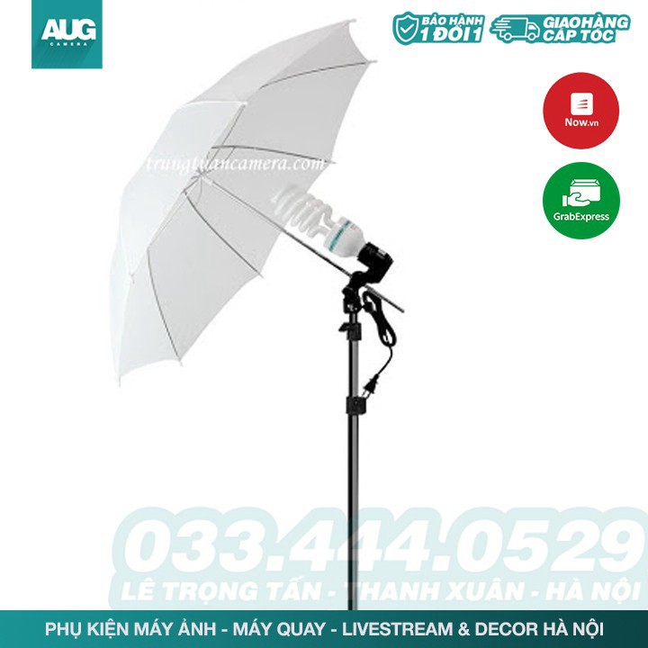 SIÊU RẺ | Dù tản sáng đèn, Ô Tản Sáng flash hoặc đèn Studio 83/110cm (bạc phản sáng/ trắng xuyên sáng) - AUG Camera Hà N