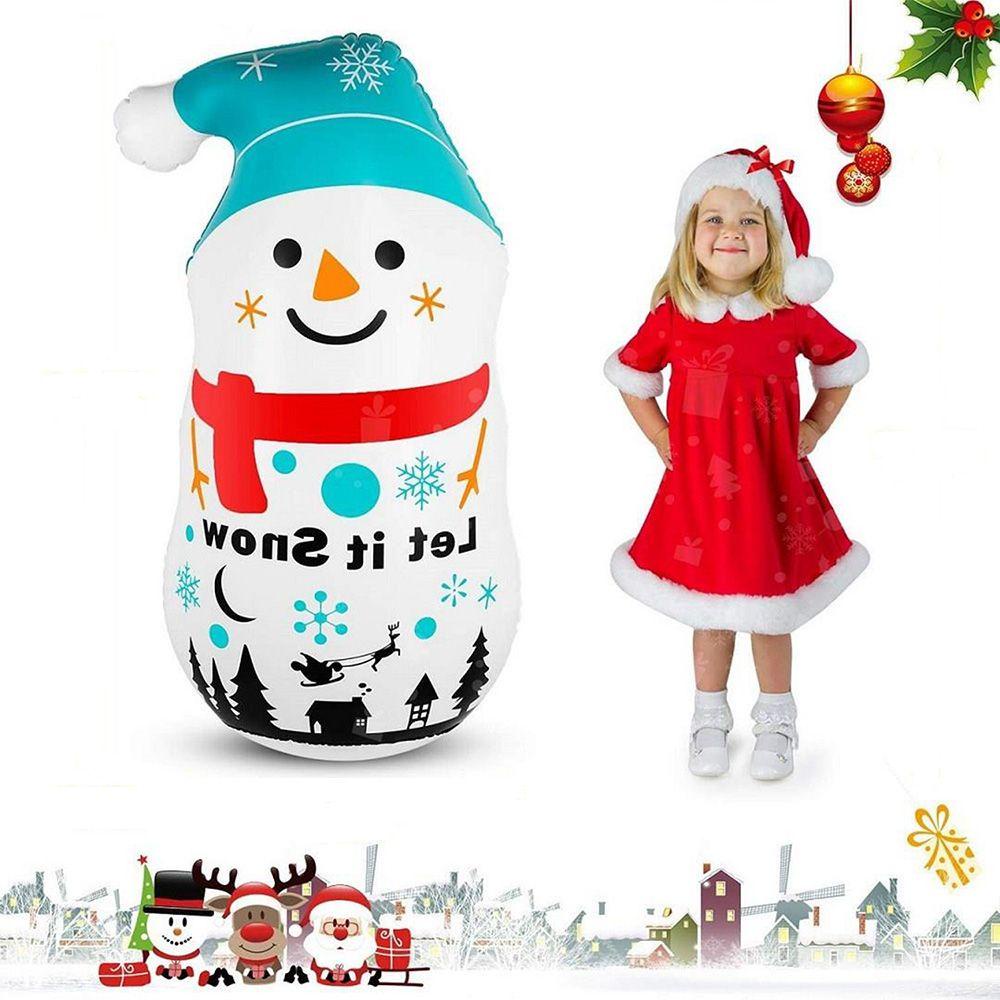 BEBETTERM Túi Cát PVC Bơm Hơi 110cm Chủ Đề Giáng Sinh