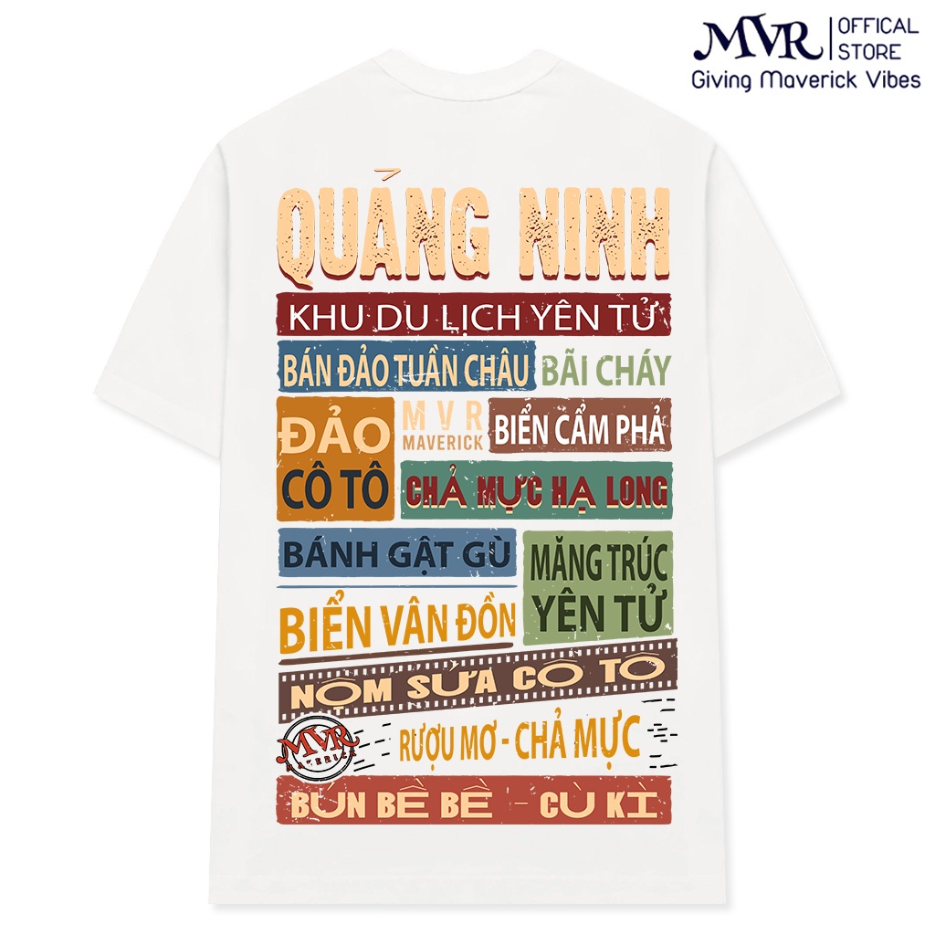 Áo thun Quảng Ninh 64 tỉnh thành Unisex form rộng tay dài lỡ phông cotton Quang Ninh fact under Localbrand MVR BB4133