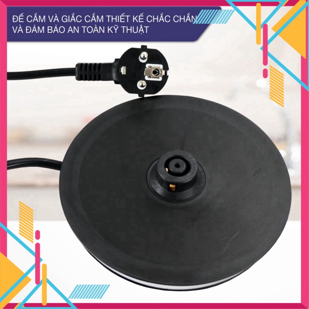 Ấm siêu tốc 💚 1.8 lít bình siêu tốc thủy tinh LEBENLANG từ Đức gồm lõi lọc trà bằng inox -Huni AU