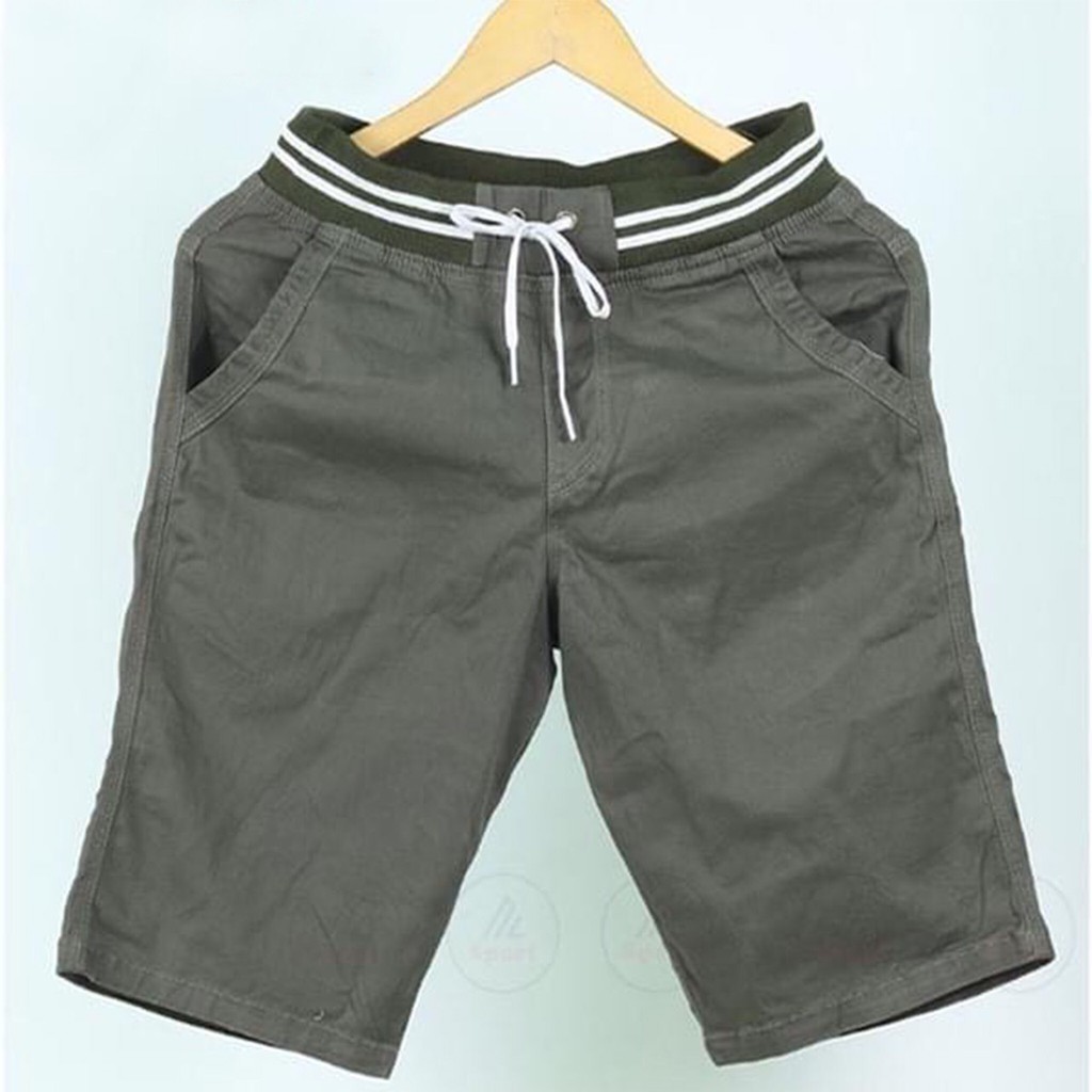 Quần sọt Nam Kaki lưng thun vải giản cao cấp | BigBuy360 - bigbuy360.vn