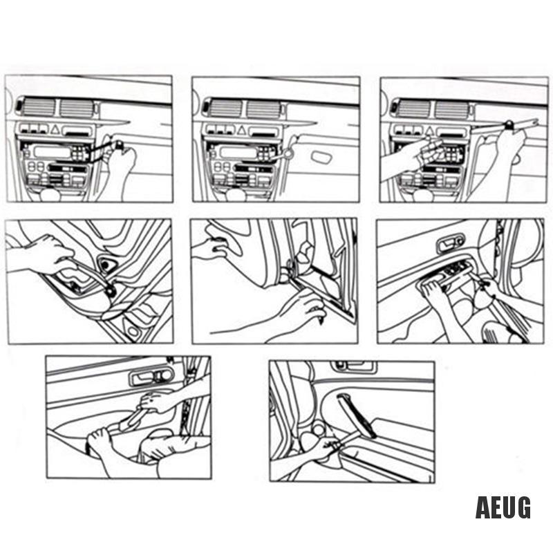 Bộ 4 Dụng Cụ Tháo Gỡ Nội Thất Xe Ô Tô