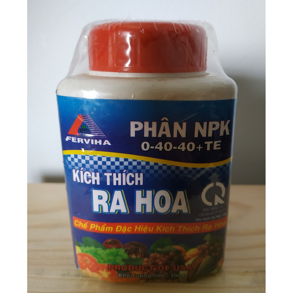 Phân NPK 0-40-40+TE chế phẩm đặc hiệu kích thích ra hoa - chai 100 gram