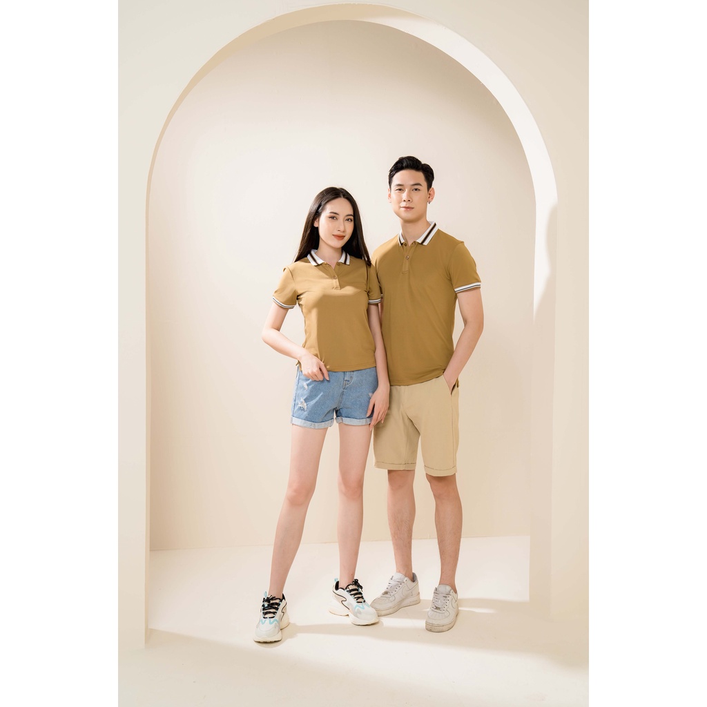 Áo polo đồng phục nam nữ Tezo basic vải cotton thoáng mát chuẩn form 2201APDT10BED