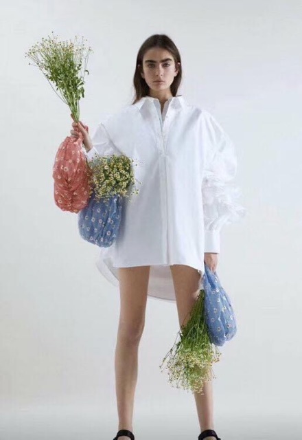 Túi Zara hoa cúc hàng xuất dư