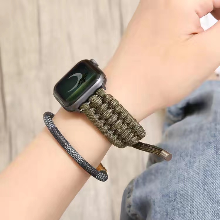 Dây Đeo Nylon Thể Thao Cho Đồng Hồ Thông Minh Apple Watch 44mm 40mm 42mm 38mm Iwatch 5 6 SE 4 7