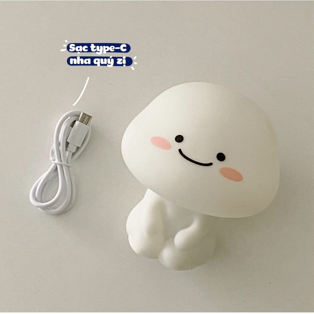 Đèn Trang Trí Cute Quby Lamp, Dễ thương, Quà tặng, Trang trí phòng