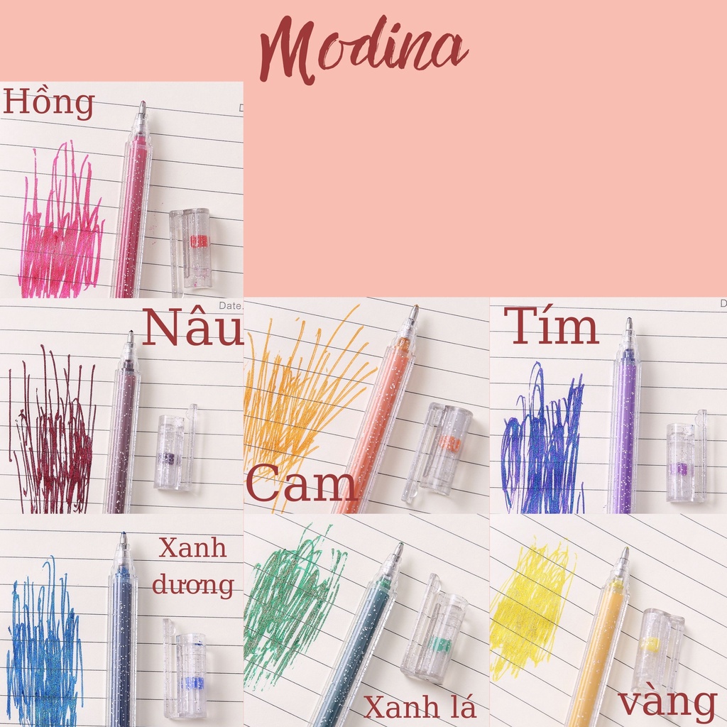 Bút nhũ, viết kim tuyến Metalic 1mm cao cấp đều màu