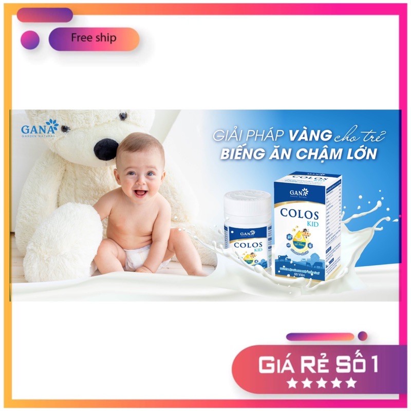 Sữa non yến sào Colos Kid- hỗ trợ trẻ biếng ăn, còi xương, chậm lớn