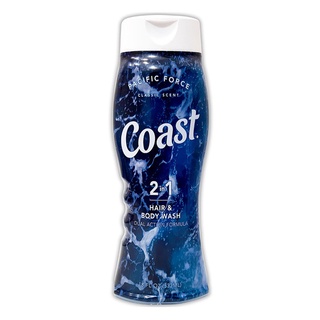 Tắm gội nam coast 2in1 hair & body wash classic scent 532ml