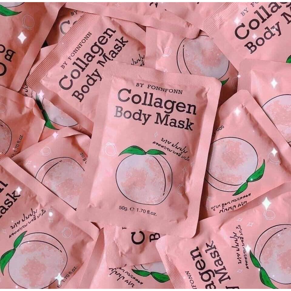 Mặt Nạ Ủ Dưỡng Trắng Da Collagen White Peach Mark By Fonnfonn 50g