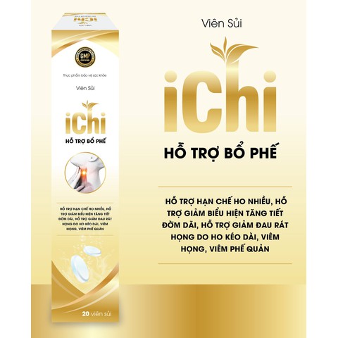 VIÊN SỦI ICHI - Đánh bay ho rát, mất tiếng, viêm họng hạt, viêm amidan - Công nghệ Nhật Bản