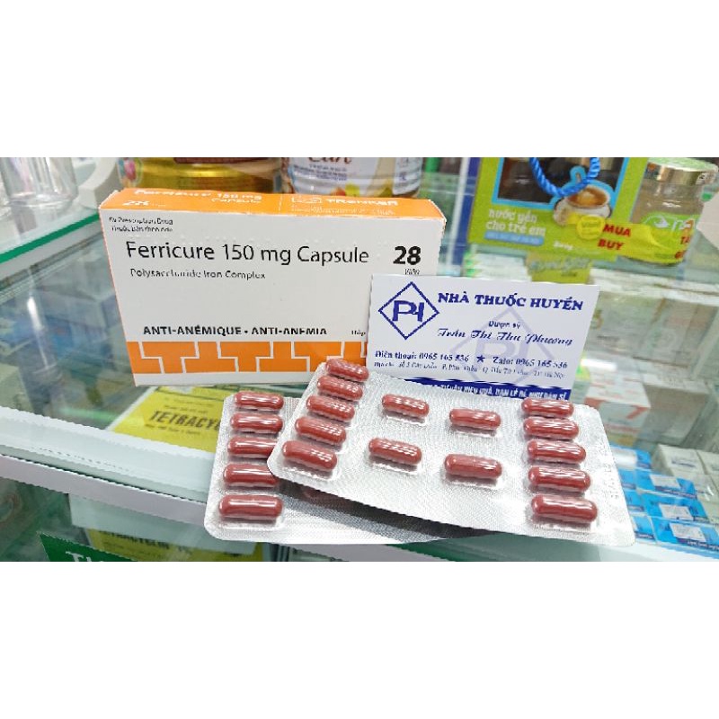 FERRICURE nhỏ giọt và viên uống bổ sung sắt cho trẻ và người lớn nhập khẩu Bỉ