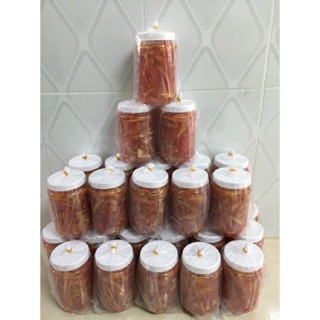 Mắm tép trộn đu đủ