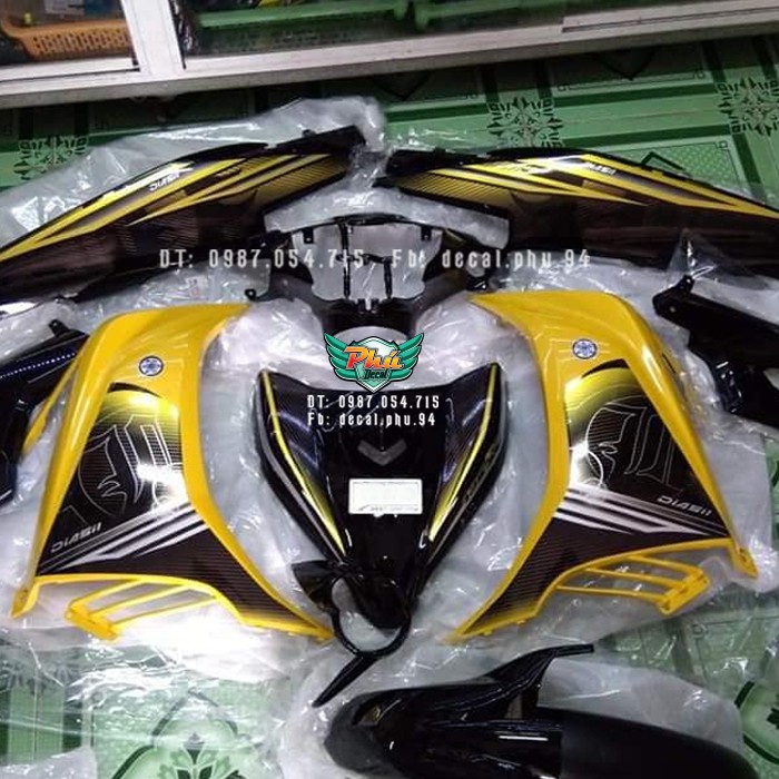 Tem rời Candy Exciter 135 Lc vàng đen 1