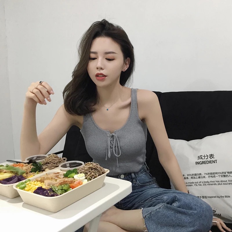 Áo Croptop Hai Dây Phong Cách Hàn Quốc Quyến Rũ | BigBuy360 - bigbuy360.vn