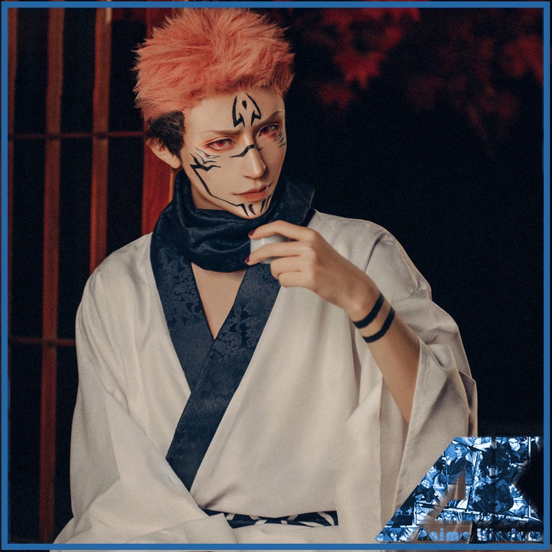 Ryomen sukuna Bộ Trang Phục Kimono Hóa Trang Nhân Vật Jujutsu Kaisen Itadori Yuji