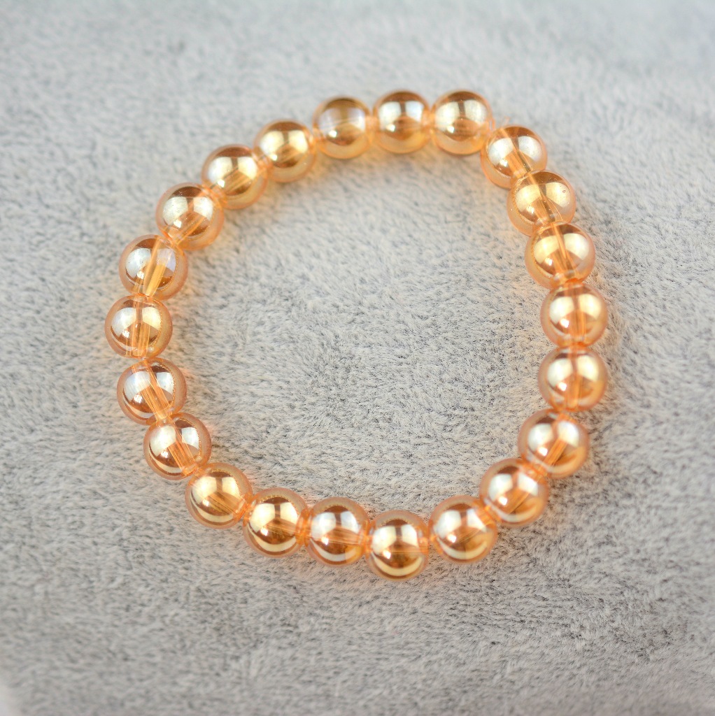Vòng tay chuỗi hạt đá zircon pha lê 8mm-10mm